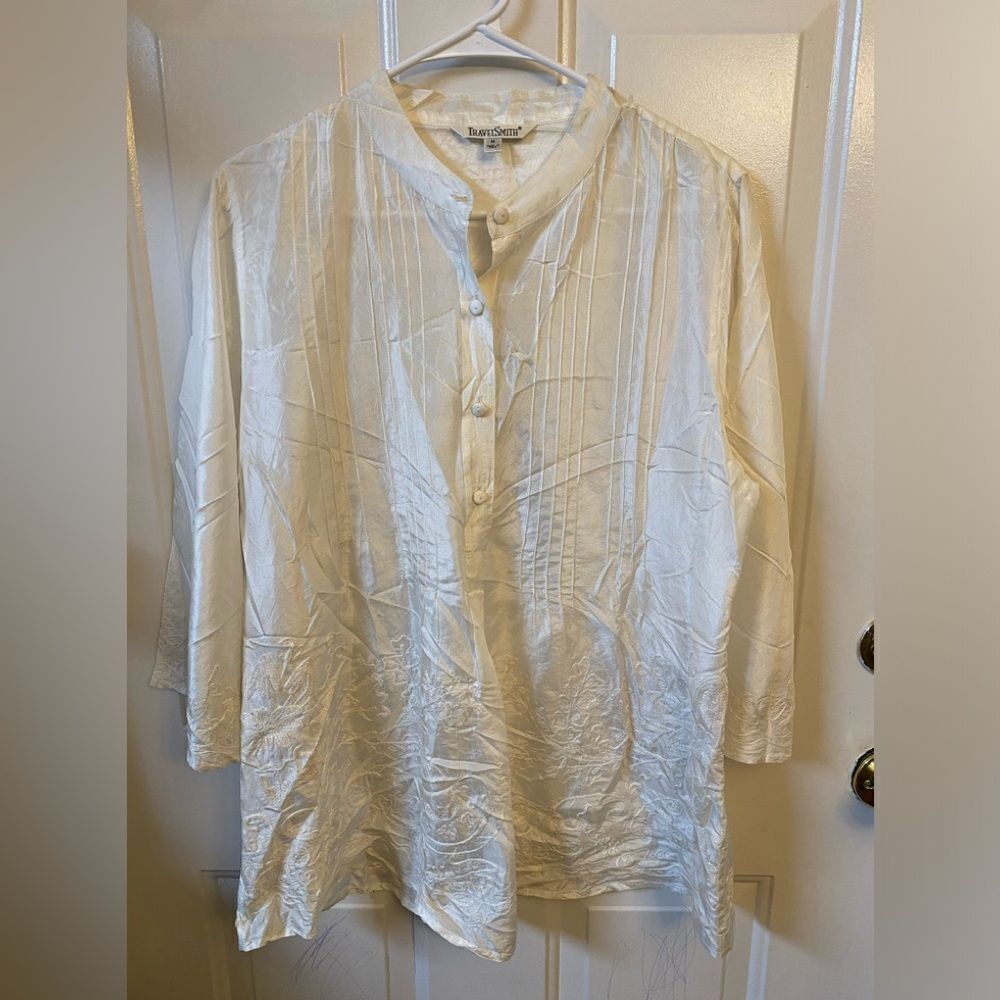 TravelSmith Silk Blouse